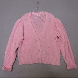 Crown and Ivy Bubblegum Cardigan